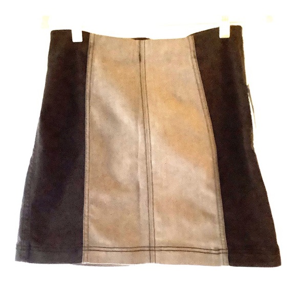 FREE PEOPLE Womens Denim Split Hem A-Line Skirt - Picture 3 of 6